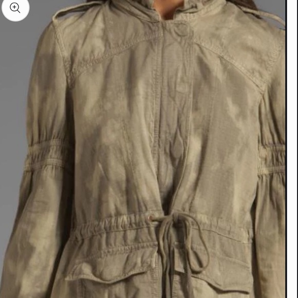 Free people festival Embroidered Olive Green Jacket anorak tie dye military - Picture 4 of 11